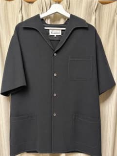 【25SS】Maison Margiela 半袖シャツ54 ブラックマルジェラのサムネイル