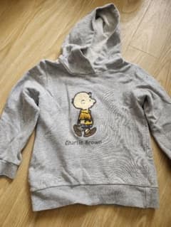 PEANUTS チャーリーブラウン パーカー グレーのサムネイル