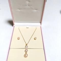 TAMAYA ピンク真珠 ネックレスとピアスのサムネイル