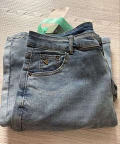 新品 レディース デニムパンツ フレア ライトブルーのサムネイル
