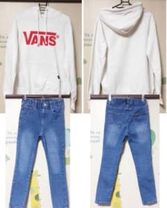 VANS パーカー デニムパンツ セット Lサイズのサムネイル