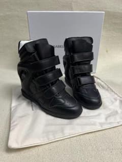 ISABEL MARANT 24cm マジックテープ レザーハイカットスニーカーのサムネイル