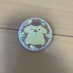 ポムポムプリン　刺繍缶バッジのサムネイル