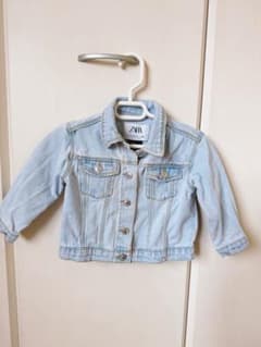 美品 ZARA×Disney ミニーちゃん デニムジャケット 80サイズのサムネイル