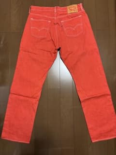 Levi's 501 赤色 デニム W36 L34のサムネイル