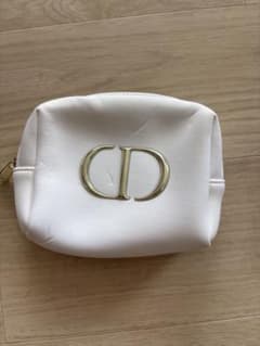 Christian Dior CDロゴ ポーチ ホワイト - メルカリ