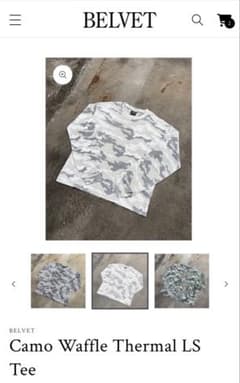 Belvet 白迷彩サーマル　Lサイズのサムネイル