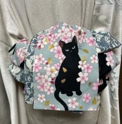 大人の兵児帯、猫、桜柄、リバーシブル長め - メルカリ