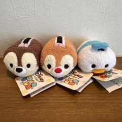 디즈니 툼툼 봉제인형 3점 세트 칩 데일 도널드