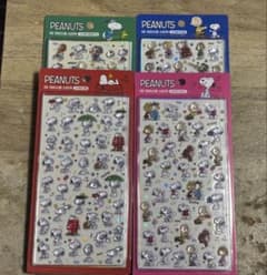 韓国版PEANUTS スヌーピー　ボンボンドロップ　3Dステッカー4シートセットのサムネイル