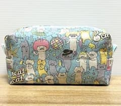 パーティーねこ にゃんこ ボックスポーチ ハンドメイド - メルカリ