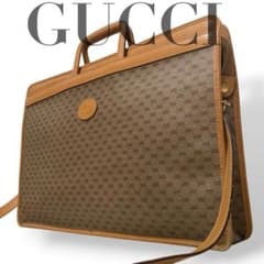 GUCCIグッチ　2way ビジネスバッグ　ブリーフケース　マイクロgg y2k GUCCIグッチ 2way ビジネスバッグ ブリーフケース マイクロgg y2k