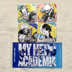 ヒロアカ 原画展 カフェコースター 緑谷 爆豪 轟 荼毘4枚セット+ 大判