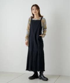 kastane ストレッチデニムフリンジジャンスカのサムネイル