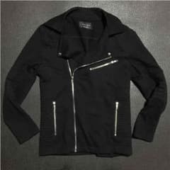 ZARA MAN スウェットライダースジャケットのサムネイル