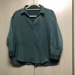 ViS バックシャンブラウス Mサイズ グリーンのサムネイル