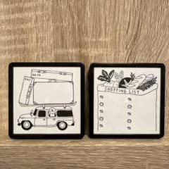 MIDORI ミドリ 浸透印 スタンプ はんこ 2個セットのサムネイル