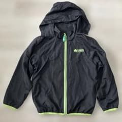 LOGOS キッズ ウィンドブレーカー 130cm ブラック　フード　収納