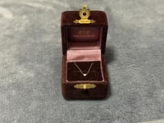 ete K10 ダイヤモンドネックレス0.01ct ジュエリーボックス付き - メルカリ
