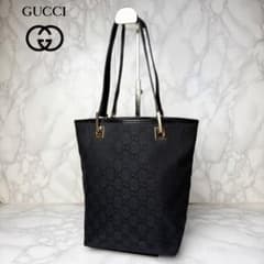 531 極美品 GUCCI トートバッグ ハンドバッグ 肩掛け GGキャンバス 