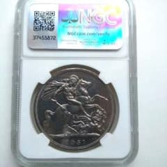 NGC PROOF LIKE 1951 イギリス  古銭 NGC PROOF LIKE 1951 イギリス CROWN - メルカリ