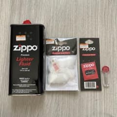 ジッポー付属品　オイル缶、紐、綿、石のサムネイル