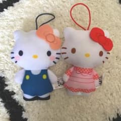 マクドナルド　ハッピーセット　キティ　ネイビースカート　ピンクエプロンのサムネイル