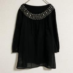 MICHAEL KORS ブラウス　シャツ　長袖　装飾　オンワード樫山　ブラック