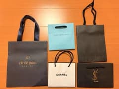 CHANEL YSL クレドほか ショッパー 5枚セットのサムネイル