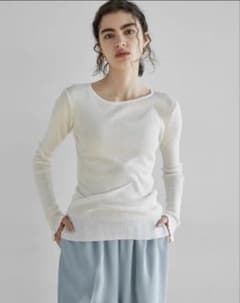 シールームリン　sheer rib Knit ベーシックトップスのサムネイル