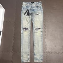 正規品 Amiri mx1 bandana 28 スキニーデニム - メルカリ