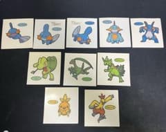 ポケモンパン デコキャラシール ホウエン御三家 10枚 当時物のサムネイル