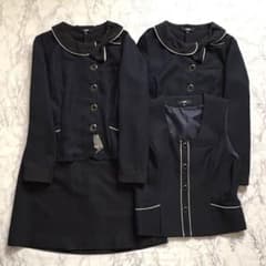 美品 アンジョアenjoie 事務服 4点セット 13号15号 オーバーブラウス