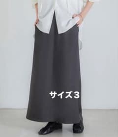 crewre　バックタックナロースカート　ブラック＆グレー　サイズ3 crewre online store / バックタックナロースカート