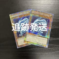 遊戯王　青眼の白龍　BLUEEYESWHITEDRAGON プリズマレア2枚 遊戯王 青眼の白龍 BLUEEYESWHITEDRAGON プリズマレア2枚 - メルカリ