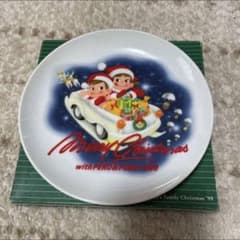 【新品未使用】不二家　ペコちゃん　クリスマスプレート　1999のサムネイル