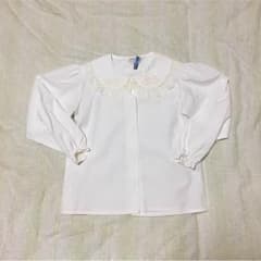 女児 卒園 入学 白レース ブラウスのサムネイル