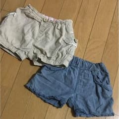 ショートパンツ 90 ２枚セットのサムネイル