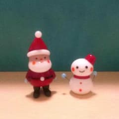 クリスマスのガラス置物のサムネイル