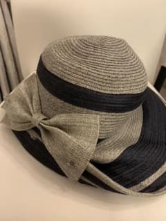 ベアー様 専用 LANVIN en Bleu ビッグリボン麦わら帽子のサムネイル