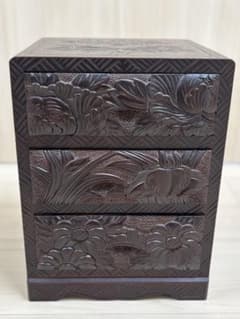 日光彫　小引き出し　牡丹　菖蒲　あやめ　工芸 日光彫 小引き出し 牡丹 菖蒲 あやめ 工芸 - メルカリ