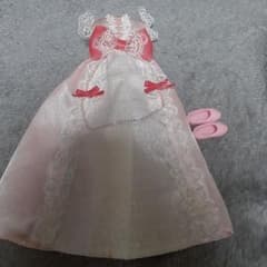 リカちゃん 着せ替え服 ピンクドレスと靴セットのサムネイル