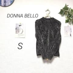 11853-1 DONNA BELLO 총무늬 긴소매 컷소우 S 일본제