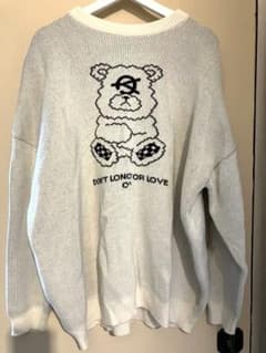 OY ニット セーター クマ ホワイト 男女兼用 - メルカリ