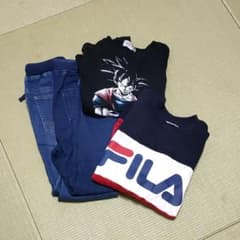 男の子　150センチ　セット　ズボン　トレナー　FILA　ドラゴンボールのサムネイル