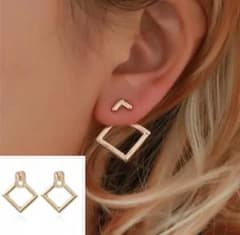 318 ゴールド ピアス スタッド サージカルステンレス 正方形 韓国