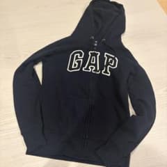 GAP ギャップ ロゴパーカー 裏起毛 ネイビー Y2K 平成 アメカジ XXS