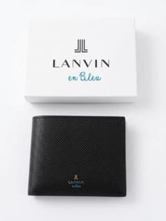 ランバン オン ブルー ワグラムII 二つ折り財布 クロ 504614のサムネイル