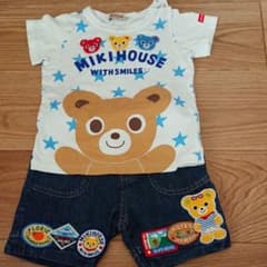 ミキハウス Tシャツパンツセット 80のサムネイル