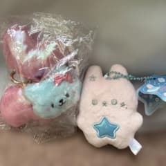うちゅううさぎ ぬいぐるみキーホルダー BC わくせいねこ BIGリボンYELLのサムネイル